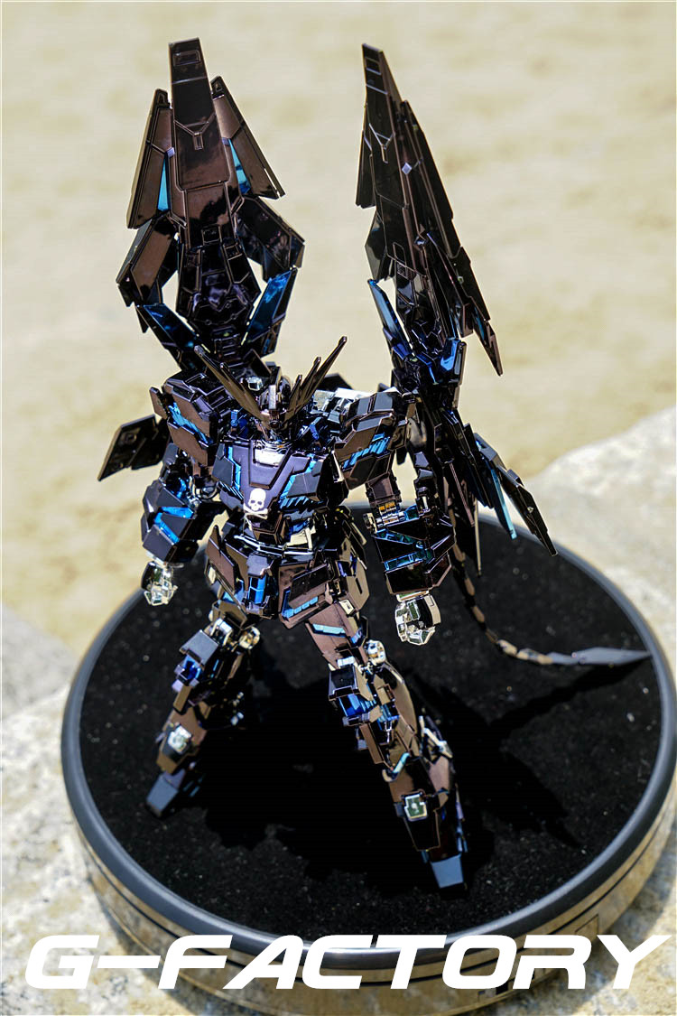 Gundam Factory Bandai HG Unicorn 3 No 3 machine Phoenix Black Phoenix NT MMJ electroplating foundry