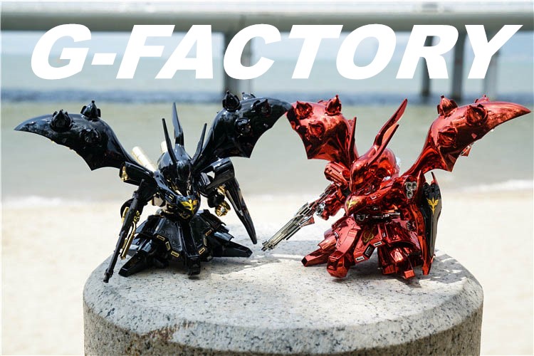 Gundam Factory Bandai BB Warrior SDCS 03 003 Nightingale Counterattack Char Ya with skeleton electroplating