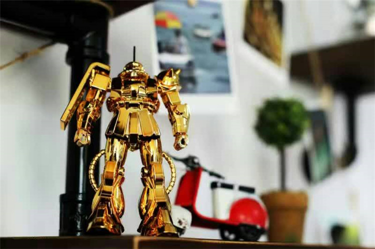 Up to the factory Wandai FG 02 1:144 ZakuIIMS-06S Shah Azagu II gold plated version