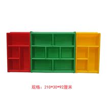 kindergarten early education center storage rack childrens integrated plastic schoolbag cabinet toy cabinet teaching aid cabinet