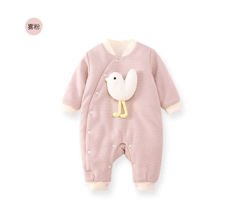 Pureborn mới mùa đông dày nam và nữ quần áo trẻ em Cáp Nhĩ Tân 0-1 tuổi trẻ sơ sinh quần áo cotton shop quần áo trẻ em