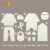 Pureborn sơ sinh hộp quà tặng nam và nữ quần áo trẻ em cotton phù hợp với bốn mùa trăng tròn quà tặng 0-3 tháng hộp quà tặng cho bé sơ sinh Bộ quà tặng em bé