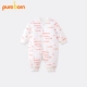 Pureborn mùa thu và mùa đông quần áo sơ sinh mùa xuân bé jumpsuit cotton nam và nữ bé romper dày quan ao tre em