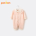 Pureborn bé mùa thu onesies sơ sinh quần áo cotton nam giới và phụ nữ bé dài tay leo quần áo Áo liền quần