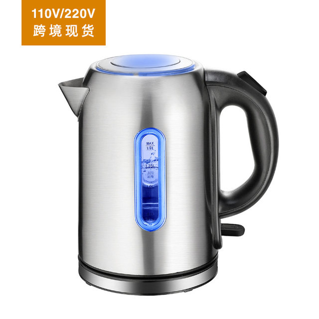 110v American standard electric kettle household 304 stainless steel food grade electric kettle automatic power off kettle
