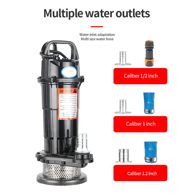 110v volt submersible pump household garden small water-absorbing high-lift well water agricultural clean water sewage pump pump