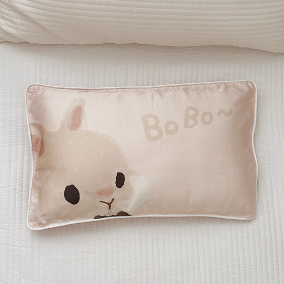 Spring and summer cartoon cute children's tencel pillowcase baby baby ice silk cool feeling pillowcase 3050 student single