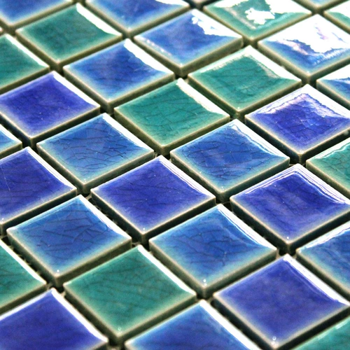 Отита мозаика ледяная керамика маленькая плитка средиземноморская синяя