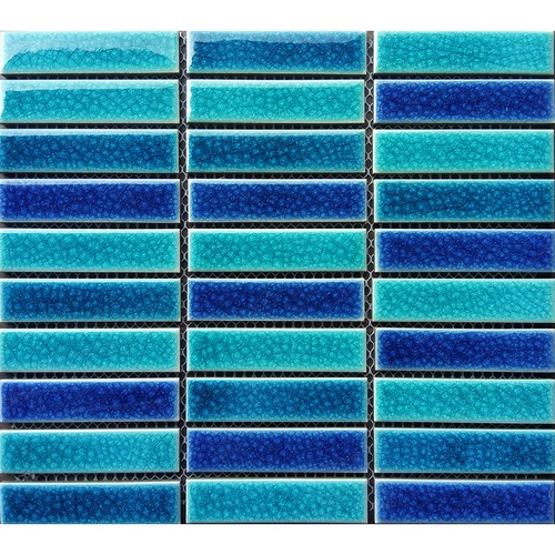 Средиземноморская трива Основанная мозаичная мозаичная плитка льда.