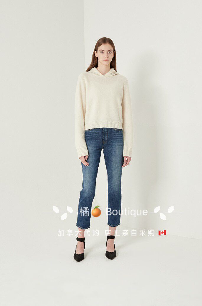 Сейчас*клуб Монако покупка товаров кашемир закрытый свитер Boiled Cashmere Hoodie 