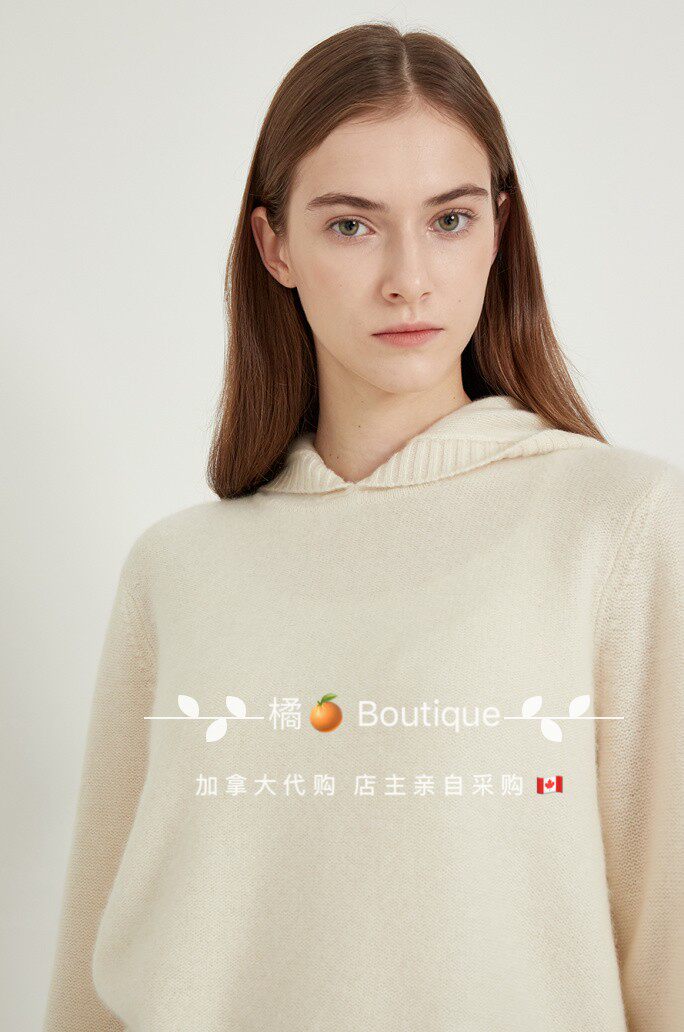 Сейчас*клуб Монако покупка товаров кашемир закрытый свитер Boiled Cashmere Hoodie 