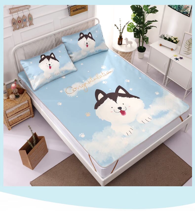 Beiji Rồng mùa hè đơn hoặc kép giường mat 1.8m 1,5m ghế lụa băng hai / ba mảnh sinh viên ký túc xá thảm - Thảm mùa hè chieeus điều hoà
