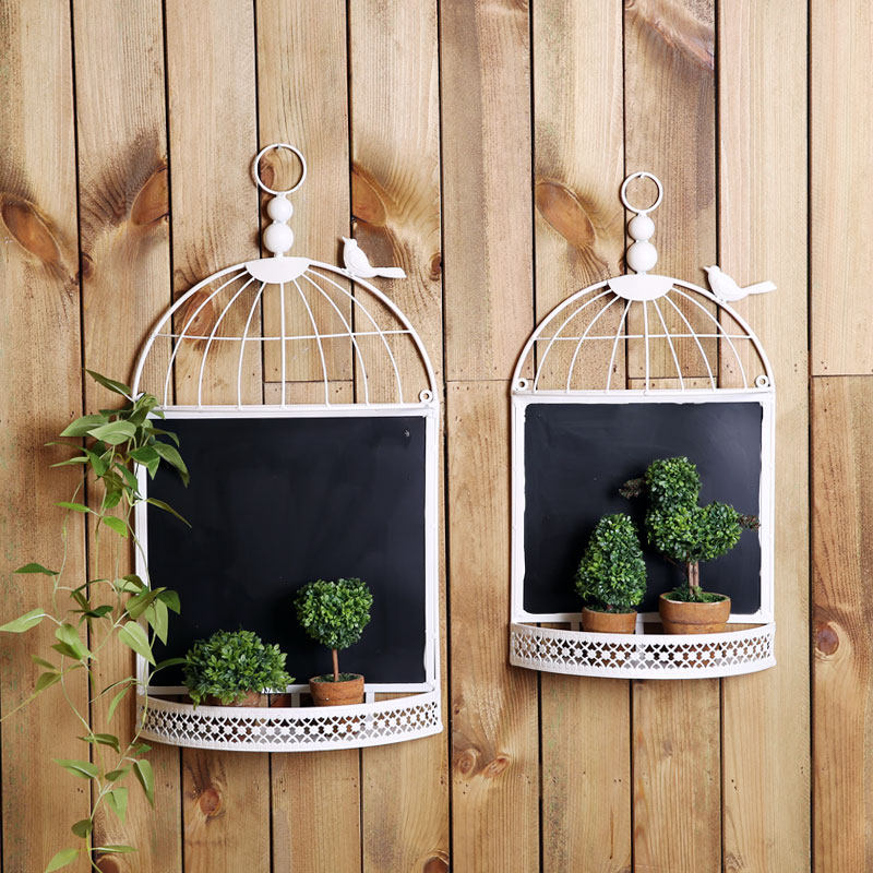 Memes Countryside Style Retro Nostalgia Bird Cage Message Board Blackboard Eu Style Home Decoration Wall-mounted Wall Decoration-Taobao