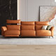 Breer Zero Wall Electric Function Leather Sofa First Layer Cowhide Headrest Adjustable Living Room 2024 ແບບໃຫມ່