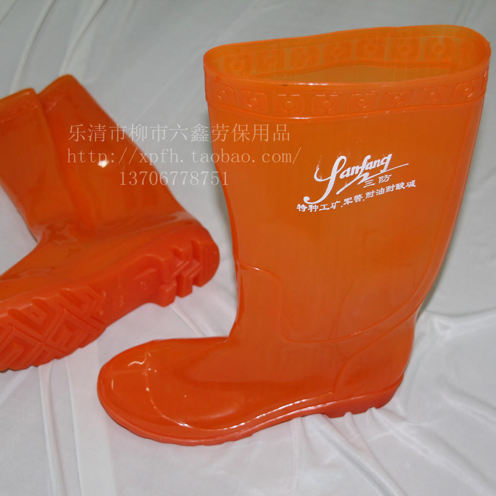 (Xingxinglu) 999 special three-proof rain boots men's tendon acid and alkali oil kitchen rain boots acid wash rain boots