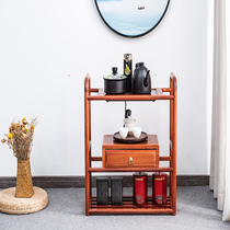 Solid Wood tea rack Tea side cabinet small tea table Chinese Rosewood side corner shelf living room coffee table small tea table