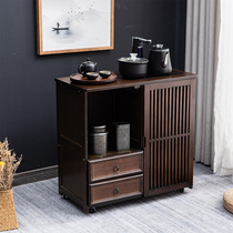 Mobile small coffee table tea table home living room tea table side cabinet tea maker office kettle integrated tea cabinet