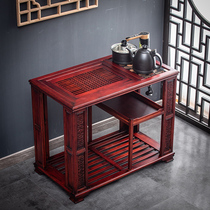 Tea car solid wood Mobile tea table multifunctional storage cabinet tea cabinet home new Chinese style simple tea tray tea set set