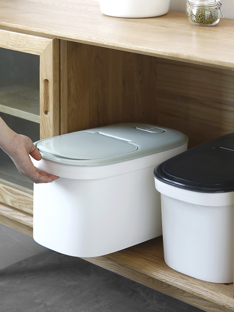 Wisdom lady rice bucket 20 kg sealed storage box Insect-proof rice bucket Rice noodle storage box 10kg rice box rice tank