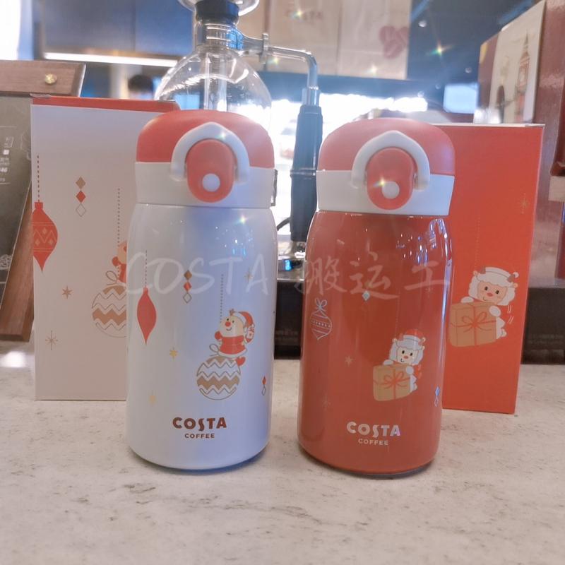 Costa cup Christmas mug small and cute portable internet celebrity cup red and white children's coffee cup ins wind - Taobao