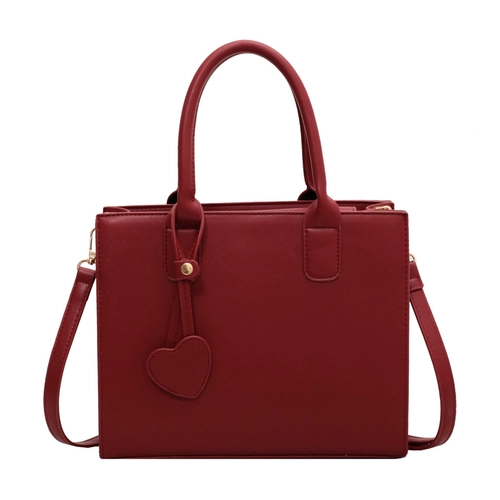 Портативная красная вместительная и большая сумка через плечо для невесты, изысканный стиль