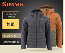 American SIMMS Waterproof warm cotton-padded JACKET WEST FORK JACKET outdoor Luya fishing JACKET