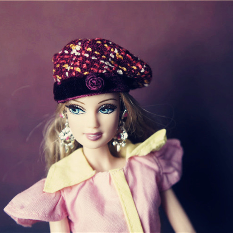 Dress Up House Barbie Doll Phụ kiện Barbie Phụ kiện Doll Hat Ken Sun Hat Mũ bóng chày mua phụ kiện búp bê đẹp