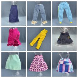 58 ຢວນ ສົ່ງຟຣີ Barbie Doll Clothes Single Piece Skirt Pants Dress Up Doll Clothing Jacket DIY Free Dressing Seven