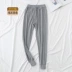 Quần trung niên và người cao tuổi quần mùa thu nam cotton rộng kích thước lớn quần ấm ông bố quần đáy quần cộng với phân bón tăng quần quan cotton dai nu Quần nóng lên