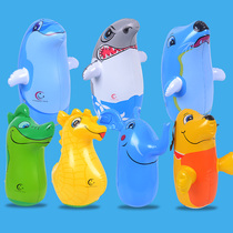 New childrens animal inflatable little dolphin little dinosaur pvc cartoon tumbler child inflatable toy
