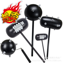 Stall hot sale inflatable toy black barbed venting mace hammer Inflatable hammer large thousand tons barbed hammer