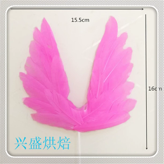 Thiên thần lông cánh cắm bánh sinh nhật fondant sáng tạo bánh tráng miệng chèn cờ trang trí bánh trang trí - Trang trí nội thất trang trí phòng khách nhà ống