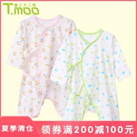 Phòng làm đồ gỗ Fujio cho bé sơ sinh mùa xuân và mùa hè cotton cho bé sơ sinh quần áo ren romper 0-3 tháng - Áo liền quần bodysuit cho bé