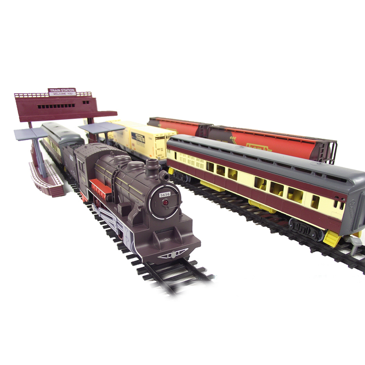 Buy 1 get 10 12 7 meters 8 large steam electric toy track train model with video
