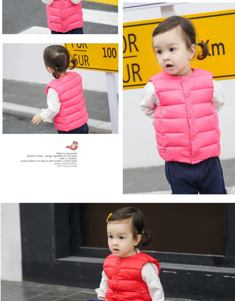 Áo chống nắng cho trẻ em mới xuống áo cotton cho bé trai và bé gái mặc vest trong phiên bản áo ấm của trẻ em Hàn Quốc shop trẻ em