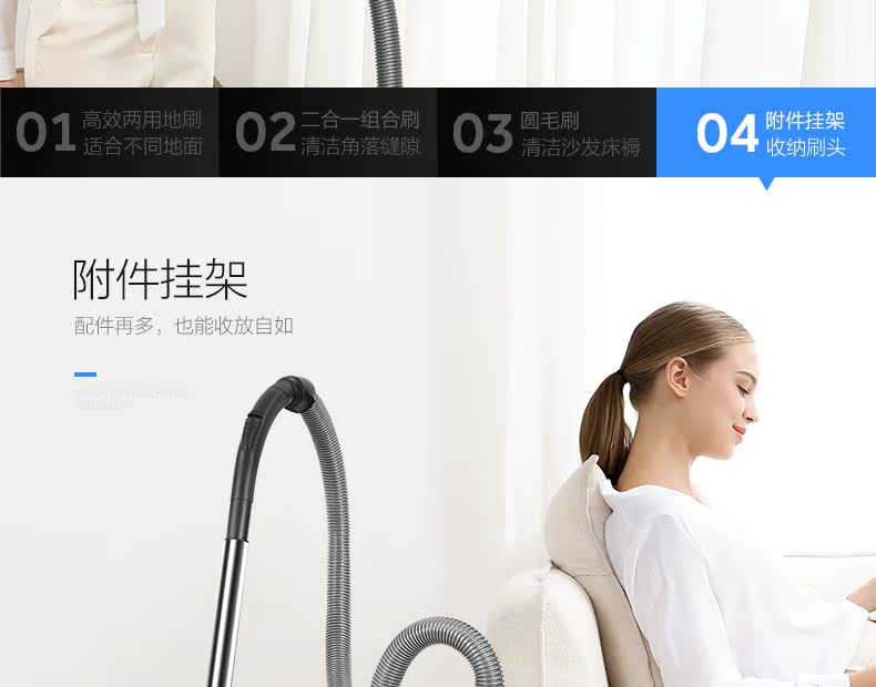 robot hút bụi rapido r8s Máy hút bụi Haier hộ gia đình nhỏ mạnh mẽ đa chức năng thu bụi ngang công suất cao mạt câm ZW1005M máy hút bụi panasonic 2000w
