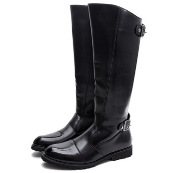 Kuki's new men's high leather boots