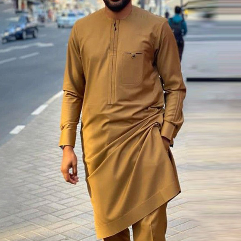 African Men's Suits African Style Men's Traditional Clothing Business Casual Two-Piece Set African Suits