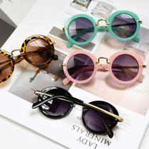 Children sun glasses glasses boys and girls sunglasses Korean personality Korean children anti-ultraviolet baby eyes