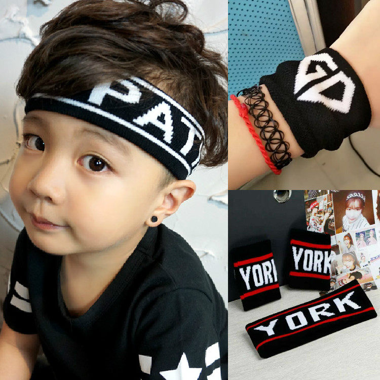 Boy Girl Sports Wrists Children Street Dance Performance Accessories Student Basketball Running Hair with wrist-protection suit damp