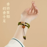 庆祥泰 Натуральный деревянный браслет из сандалового дерева, ароматизированные четки из круглых бусин из грецкого ореха, из алойного дерева