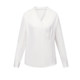 Langzi French off-white off-neck V-neck top women's new shirt with long-sleeved shirt for women