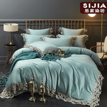 High-end home textiles European-style luxury lace bedding cotton four-piece cotton European and American style double bed products