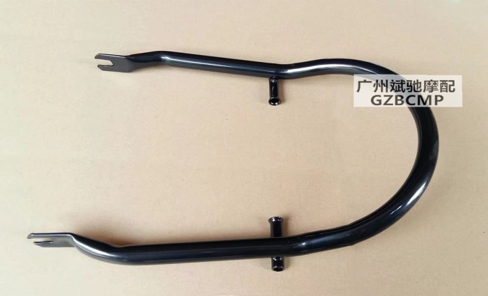 Xe máy GN125 Prince phía sau cánh retro sửa đổi hình chữ U Tay vịn nhỏ Prince tự chế Không cần thay đổi thẳng lên - Xe máy Sopiler bộ khung bảo vệ xe máy