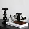 Light Luxury Automatic Page-Turning Clock Desktop Ornament Retro Mechanical Clock Tabletop Digital Clock Creative Living Room Decoration