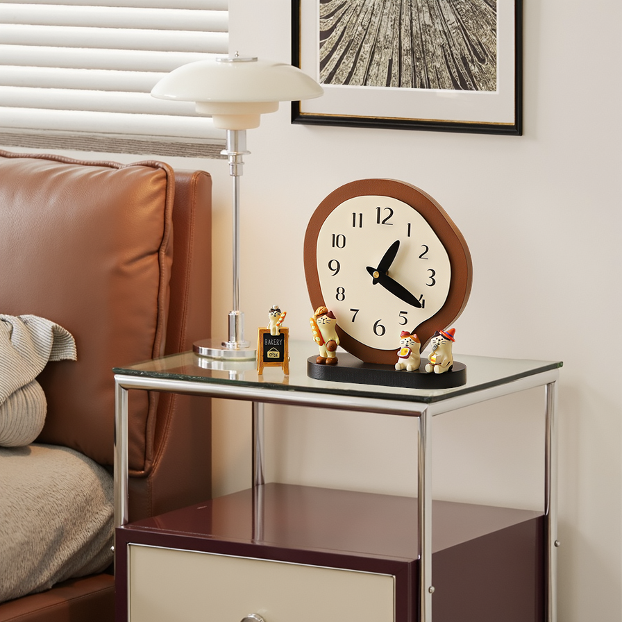 Creative Desktop Clock, Tabletop Electronic Clock, Display Alarm Clock, High-Value Desk Clock, Bedside Digital Clock Ornament