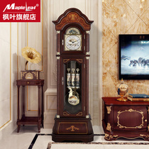 German Hermler home solid wood floor clock living room Retro big number Decorative Pendulum of Chinese Creative Art Clock