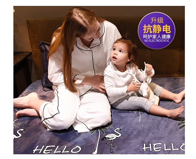 Nệm nước tiểu không thấm nước bọc giường fleece san hô lông cừu flannel pha lê nhung dày ấm giường bọc Simmons Ga chun chần Everon