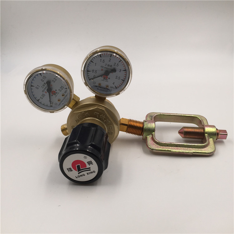 Longing M60 862 full copper acetylene propane pressure reducing pressure gauge welding pressure meter gas pressure reducer