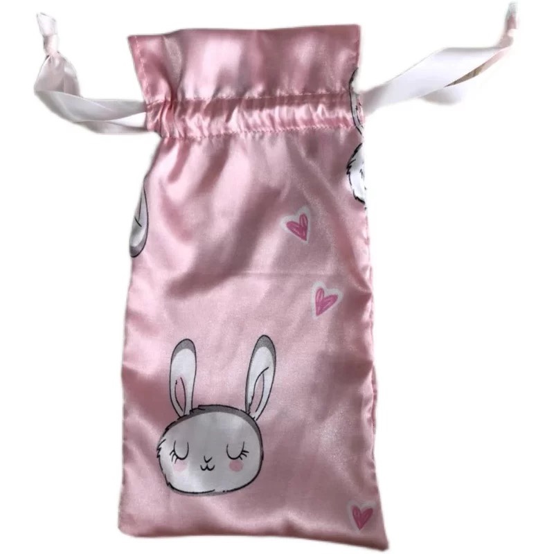 Cute Cartoon Dancing Shoes Cashier Bags Bunches Mouth Pumping Rope Wrap Travel Shoes Bag containing bag dust-proof satin bag web face